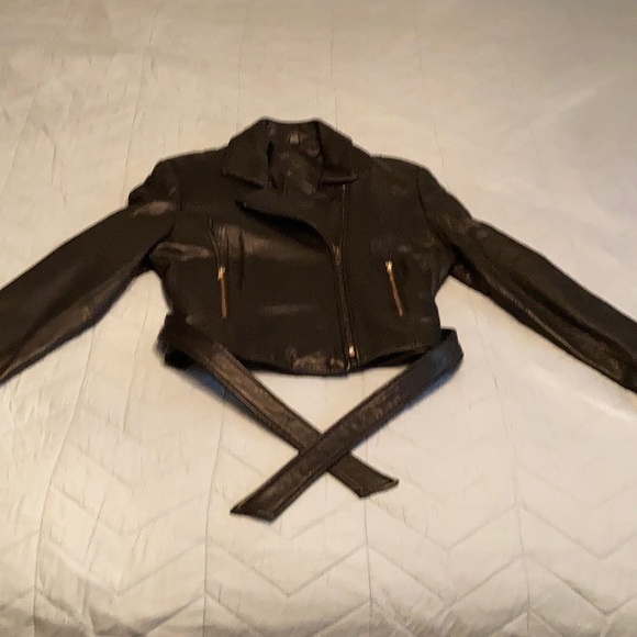 Leather motorcycle jacket - Picture 3 of 3